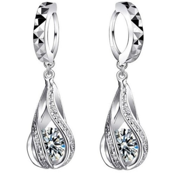 925 Sterling Silver Earrings Spiral Timeless Beauty Classic Elegance Gift